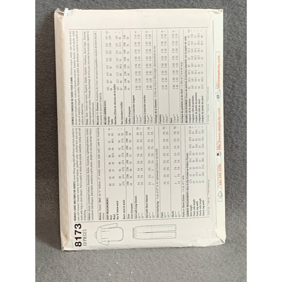 Simplicity Full Figure Shirt Pants Shorts Pattern 8173 For Sizes 18W-24W - Picture 2 of 2